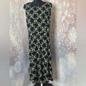 Charter Club Knit Floral Lattice Fit & Flare Dress
Size XL